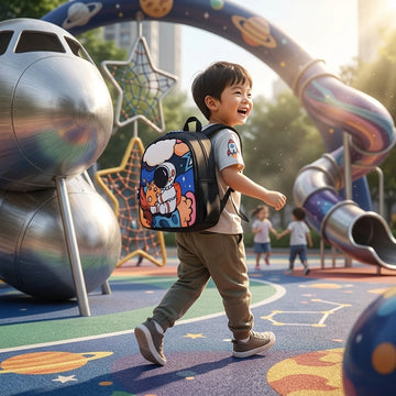 Kids 3D Astronaut Backpack Waterproof Large Capacity