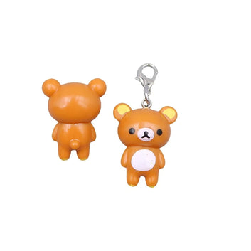 Kawaii Bear Resin Keychain Cute Cartoon Animal Pendant