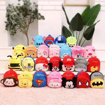 Cute Plush Cartoon Backpack Soft Kawaii Animal Mini School Bag