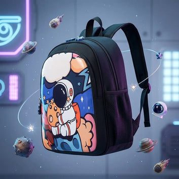Kids 3D Astronaut Backpack Waterproof Large Capacity