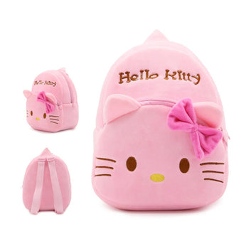 Cute 3D Plush Cartoon Kids Backpack Soft School Bag