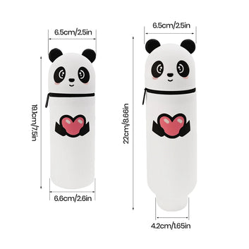 Silicone Cartoon Pencil Case with Zipper